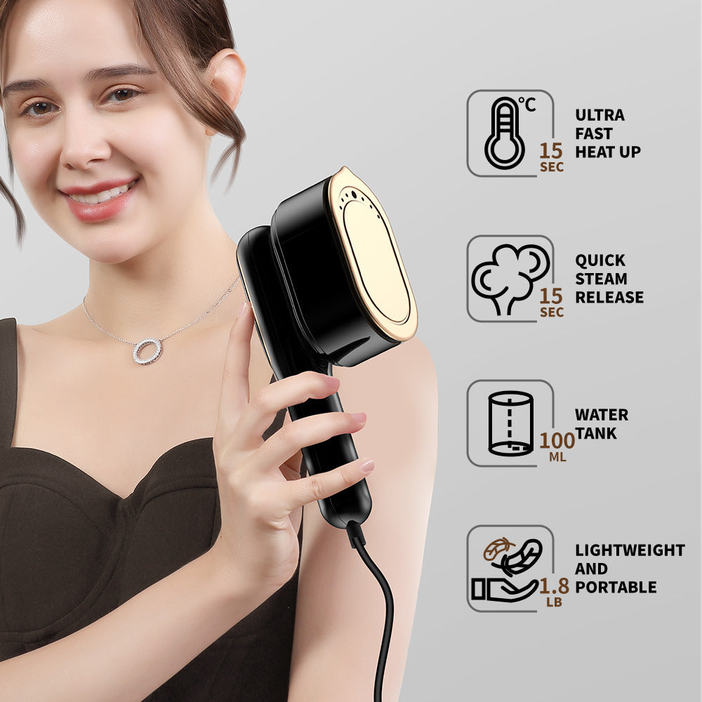 Spazzola a vapore portatile ad alta potenza, ferro da stiro elettrico da viaggio